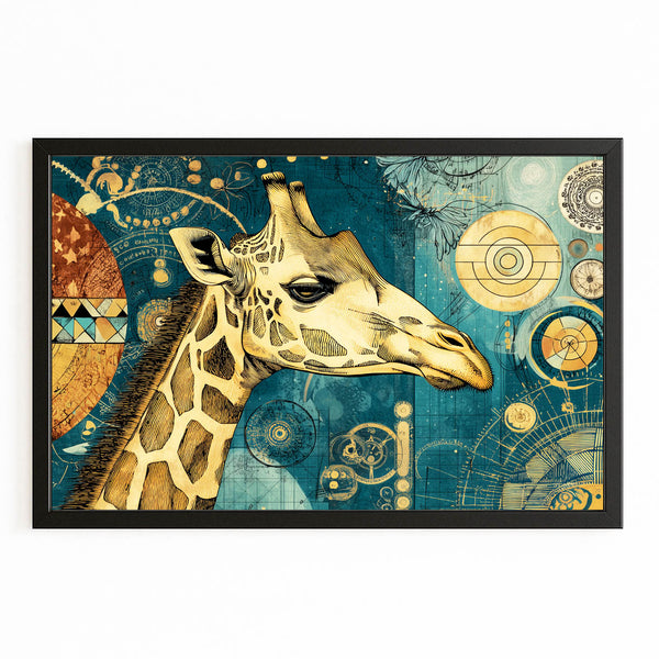 Circle Giraffe Wall Decor
