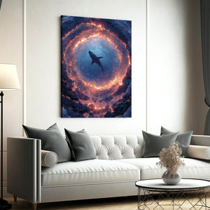 Circle Shark Art