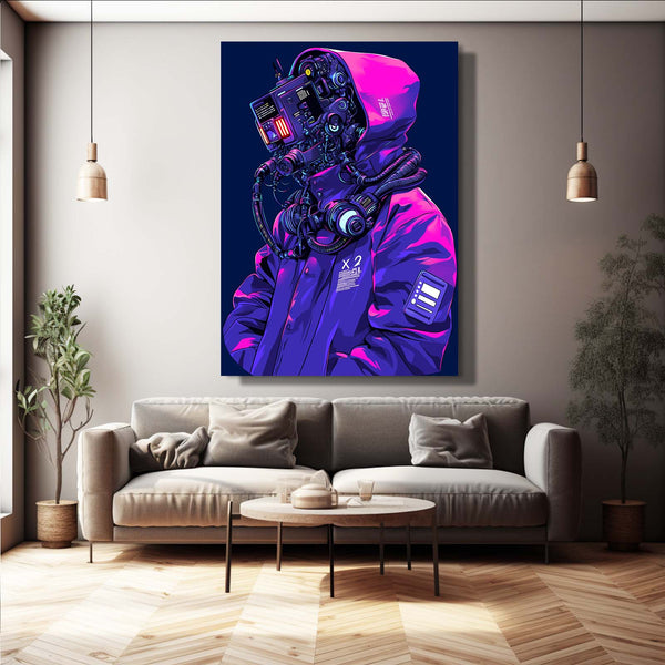 Circuit Ghost Cyberpunk Art | MusaArtGallery™