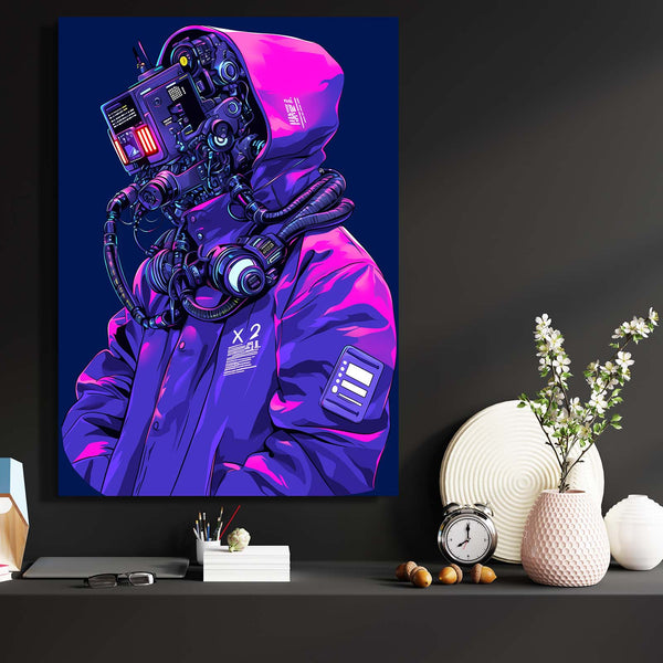 Circuit Ghost Cyberpunk Art | MusaArtGallery™