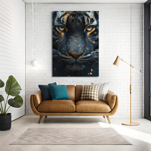 Gold and Black Tiger Art | MusaArtGallery™