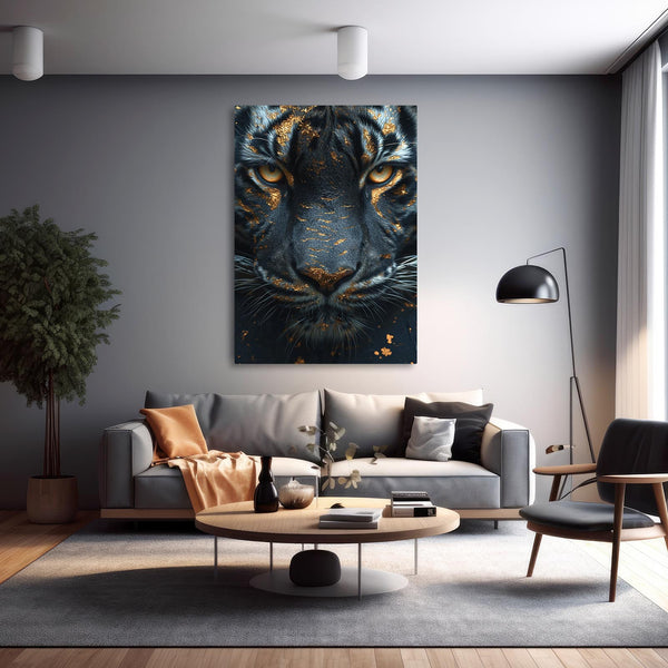 Gold and Black Tiger Art | MusaArtGallery™