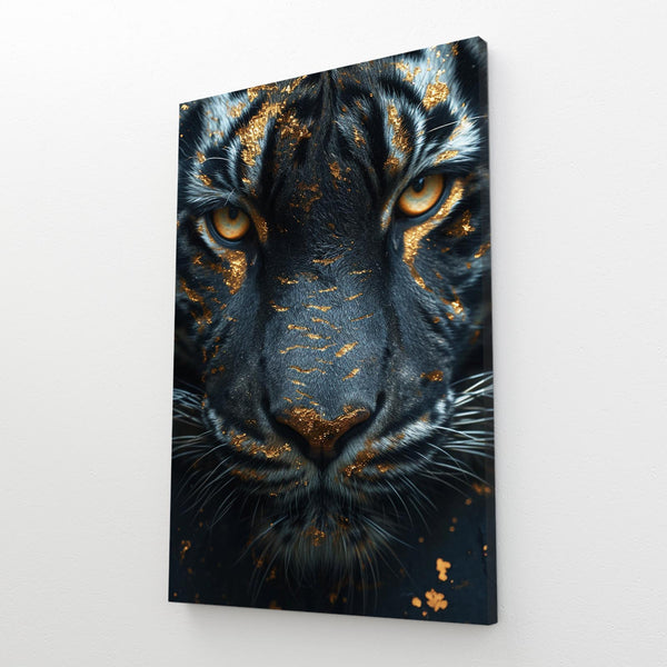 Gold and Black Tiger Art | MusaArtGallery™