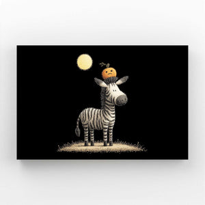 Circus Zebra Canvas