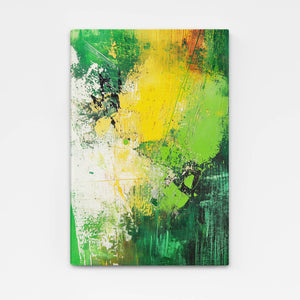 Citrus Burst Green Abstract Art | MusaArtGallery™