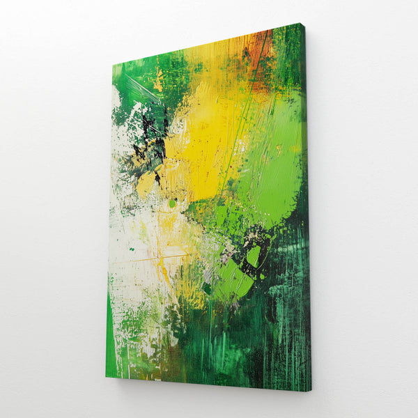 Citrus Burst Green Abstract Art | MusaArtGallery™