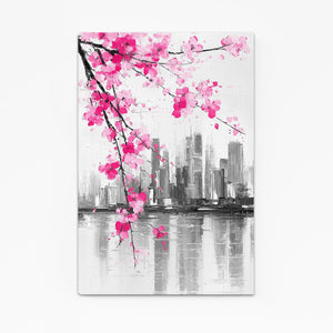 City Cherry Blossom Branch Wall Art