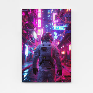 City Lightning Astronaut Art  | MusaArtGallery™