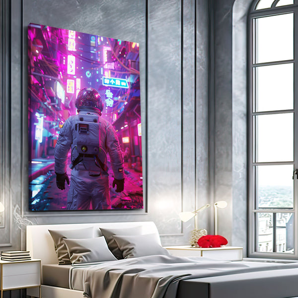 City Lightning Astronaut Art  | MusaArtGallery™