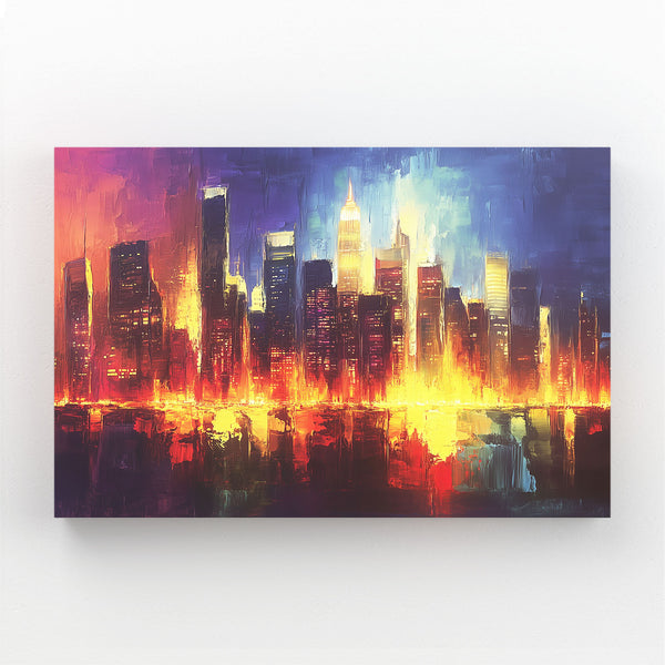 City Lights Abstract Art | MusaArtGallery™