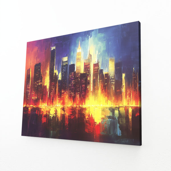 City Lights Abstract Art | MusaArtGallery™