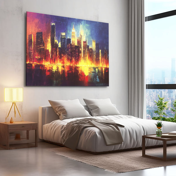 City Lights Abstract Art | MusaArtGallery™