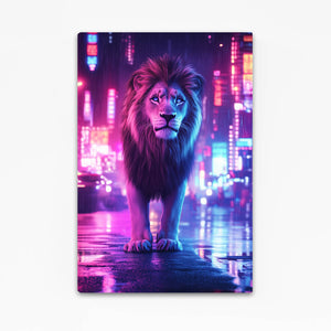 City Lights Lion Wall Art | MusaArtGallery™