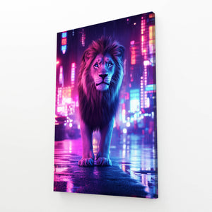 City Lights Lion Wall Art | MusaArtGallery™