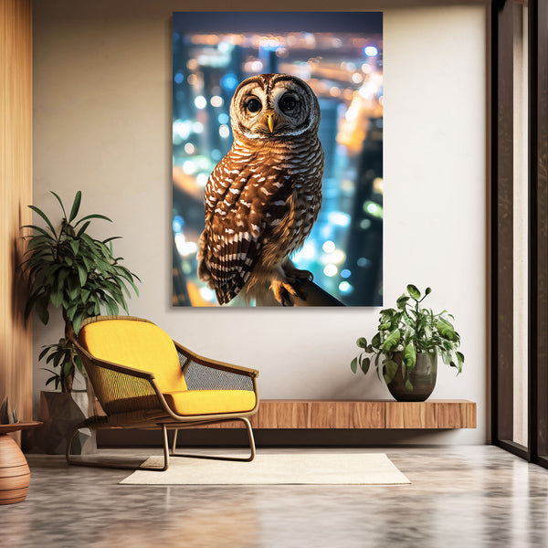 City Owl Wall Art