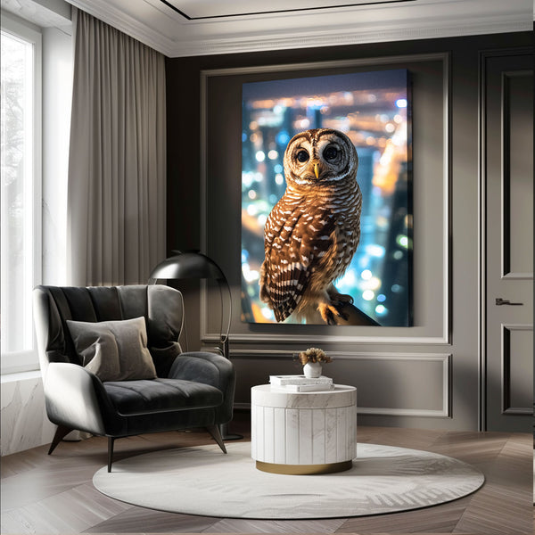 City Owl Wall Art