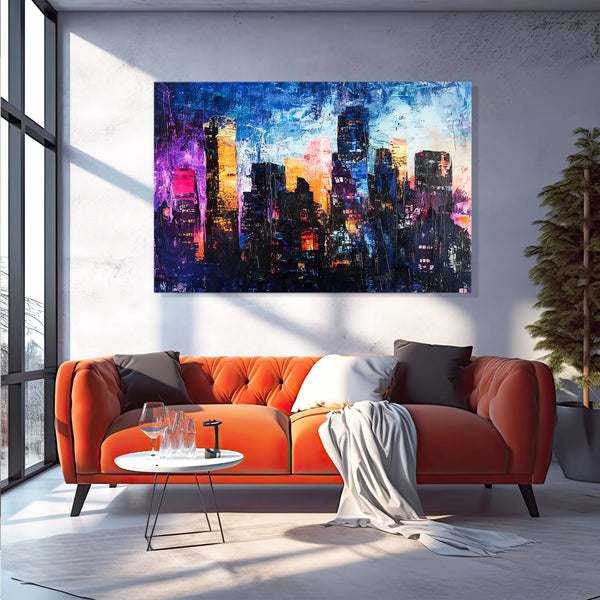 Cityscape Abstract Art | MusaArtGallery™