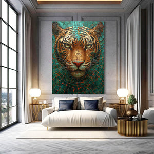 Turquoise Tiger Wall Art | MusaArtGallery™