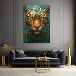Turquoise Tiger Wall Art | MusaArtGallery™
