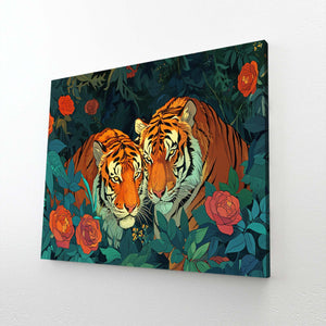Couple Tiger Wall Art | MusaArtGallery™