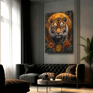 Floral Tiger Art | MusaArtGallery™