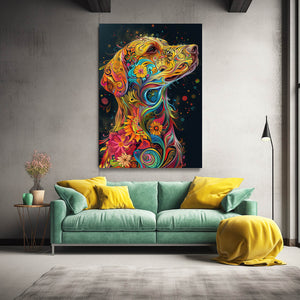 Clored Dog Art