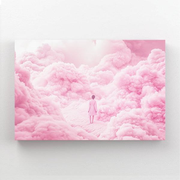 Cloud Walk Pink Abstract Art | MusaArtGallery™