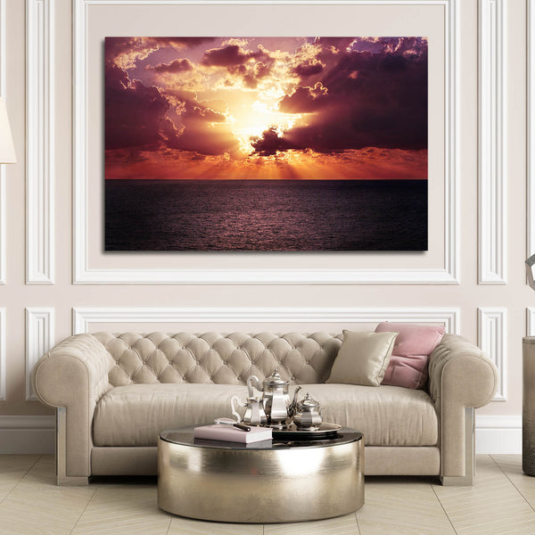 Clouds With Sunset Art | MusaArtGallery™