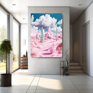 Cloudy Cactus Art