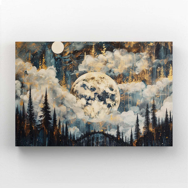 Cloudy Moon Art | MusaArtGallery™