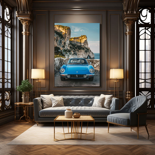 Coastal Ferrari Car Art