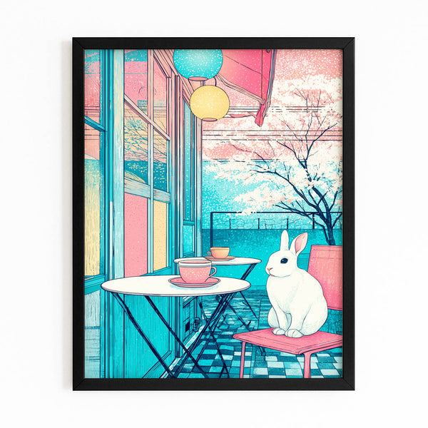 Coffee Rabbit Wall Art
