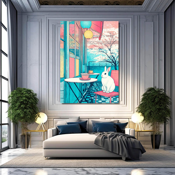 Coffee Rabbit Wall Art