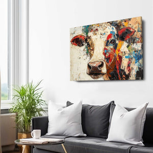Collage Cow Print