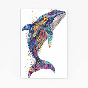 Color Splash Whale Art | MusaArtGallery™