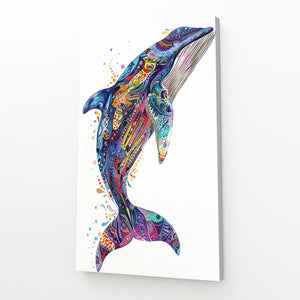 Color Splash Whale Art | MusaArtGallery™