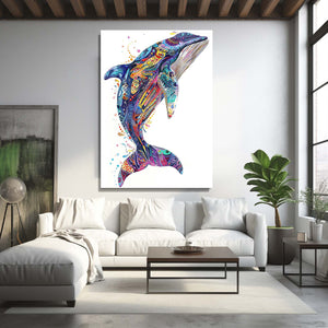 Color Splash Whale Art | MusaArtGallery™
