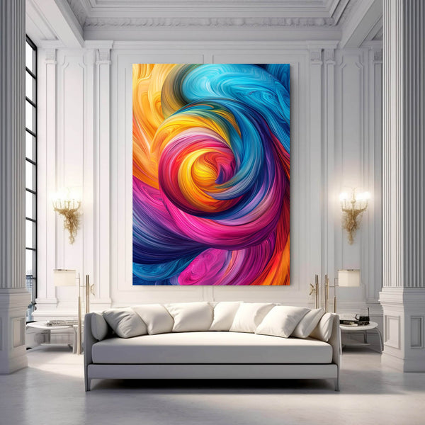 Color Swirl Abstract Art | MusaArtGallery™