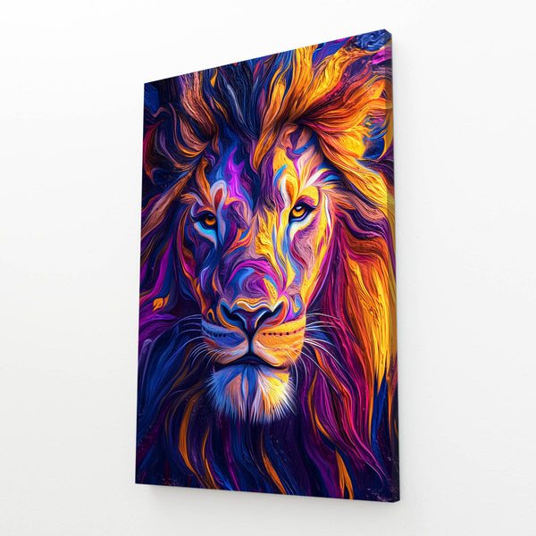 Colorburst Lion Wall Art | MusaArtGallery™