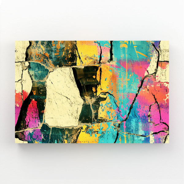 Colored Abstract Canvas Art