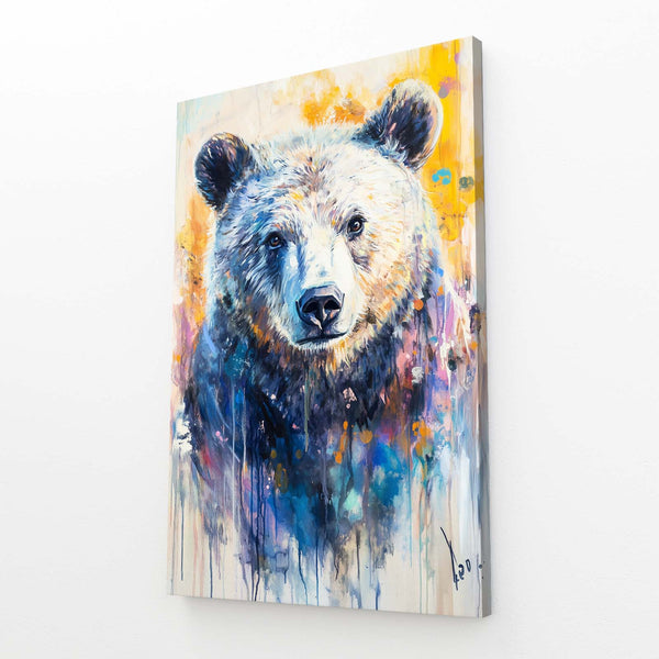Colored Bear Wall Art