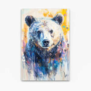 Colored Bear Wall Art