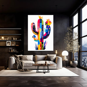 Colored Cactus Art