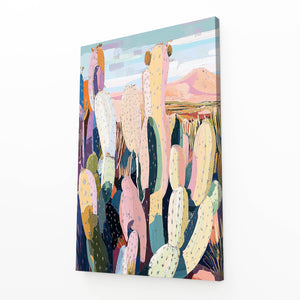 Colored Cactus Wall Art