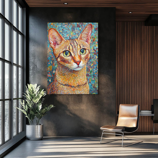 Colored Cat Wall Art