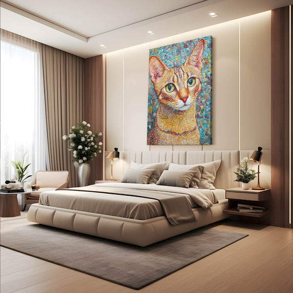 Colored Cat Wall Art