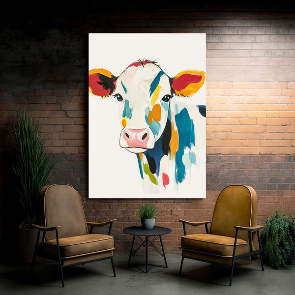 Colored Cow Print