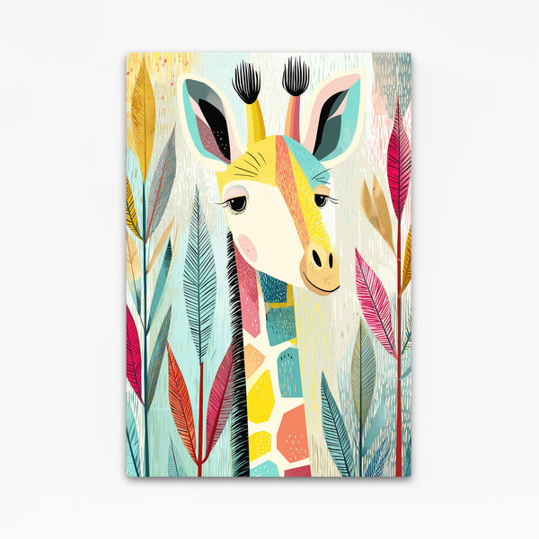 Colored Giraffe Print