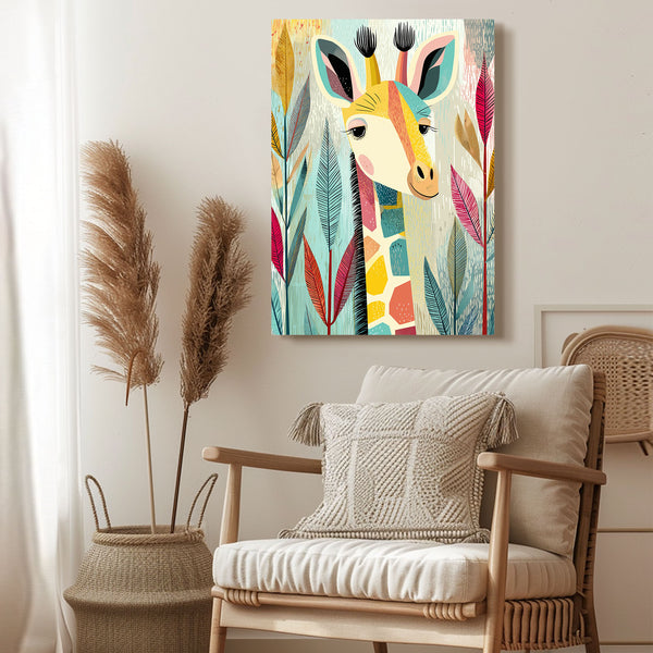 Colored Giraffe Print