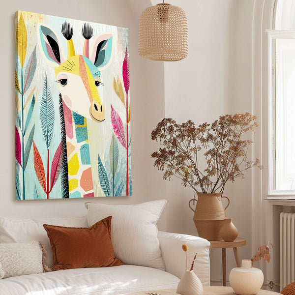 Colored Giraffe Print